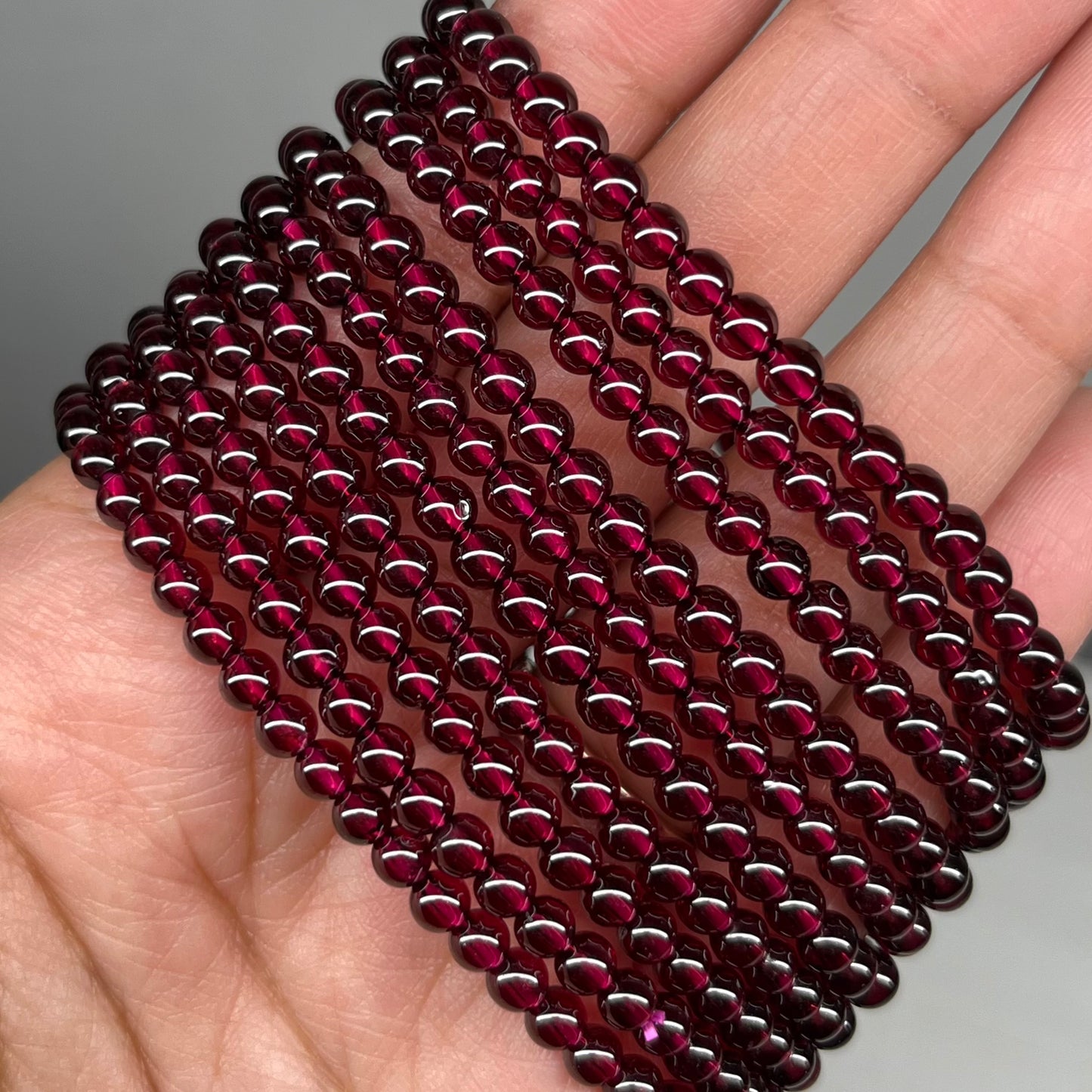 Wine Garnet Bracelets 5.5 mm